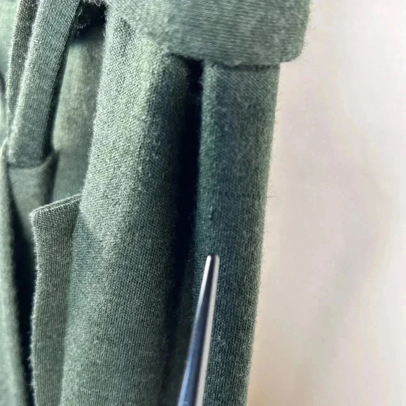 BCBGMAXAZRIA Size XS Wool Nylon Wrap Dress Stretch Green - Picture 10 of 11